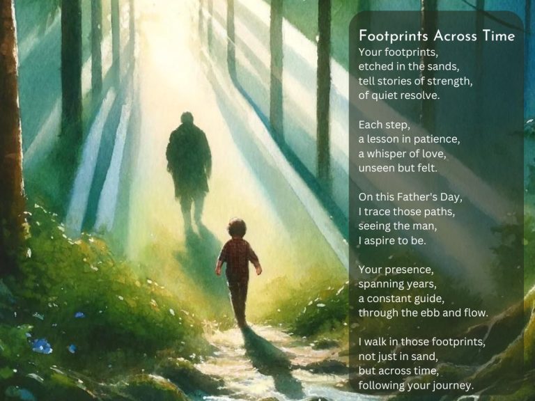 Father's Day Footprint Poems