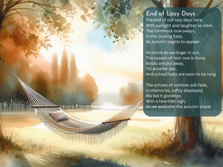 Goodbye Summer Poems
