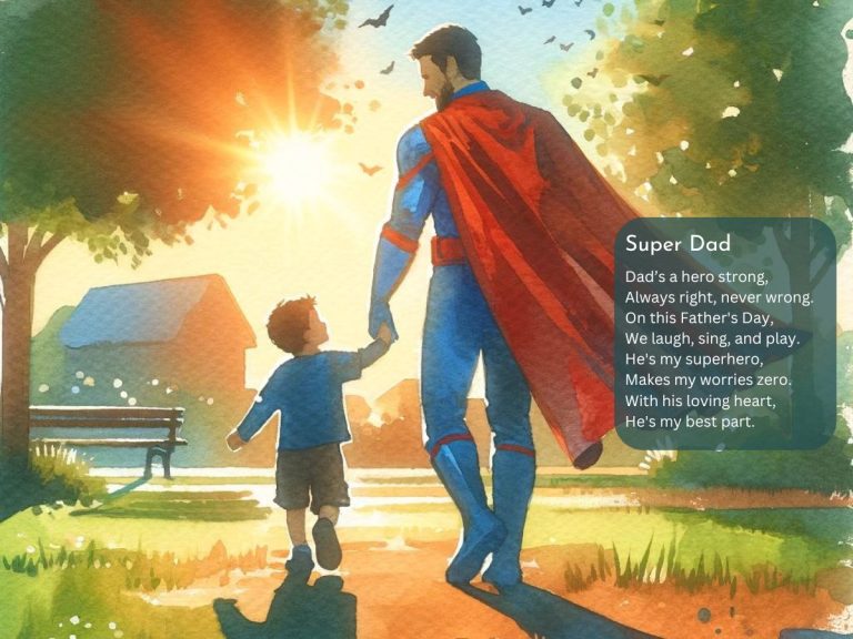 Preschool Father's Day Poems