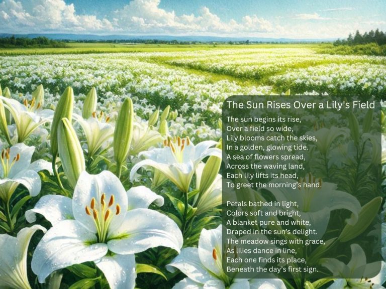 The Sun Rises Over a Lily's Field