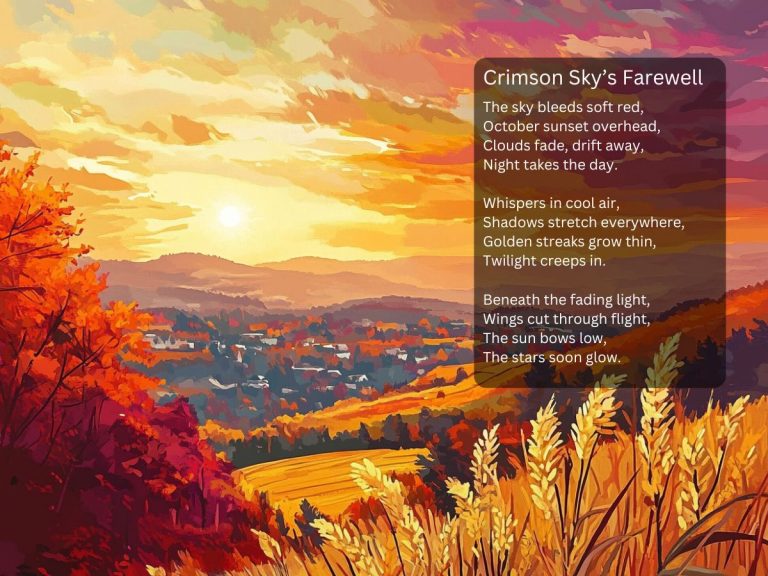 Poems on October Sunsets