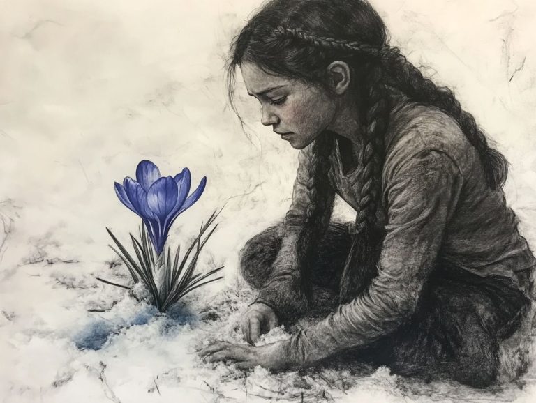The flower After the Snow