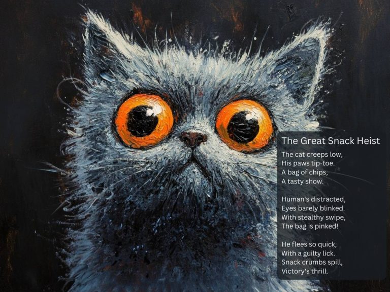 The Great Snack Heist - the funny cat poem