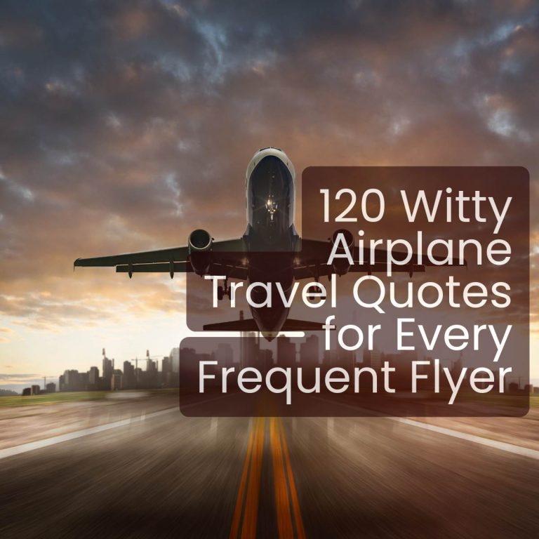 120 Witty Airplane Travel Quotes for Every Frequent Flyer