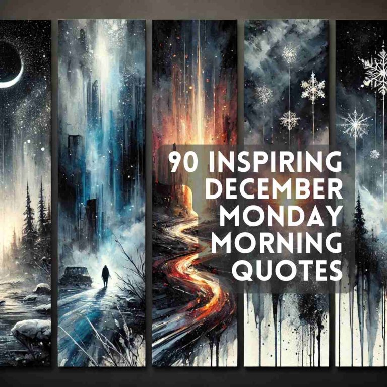 90 Inspiring December Monday Morning Quotes