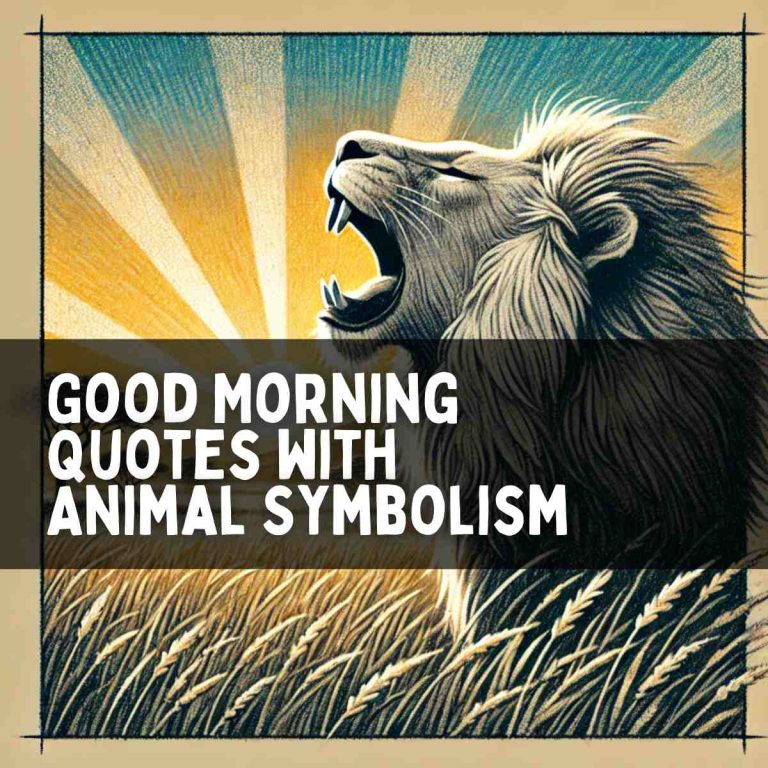 140 Good Morning Quotes with Animal Symbolism